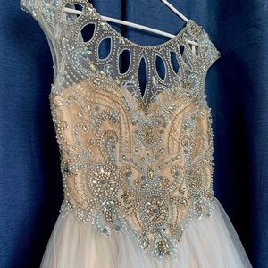 Camille La Vie Prom Dress Light Blue/Cream, Ball Gown Dress